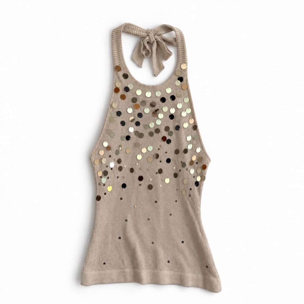 Jaded-london Women's Tan and Cream Vest